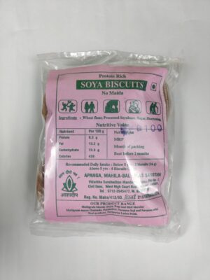 SOYA BISCUITS (No Maida – Soya Biscuits), 100 gms.